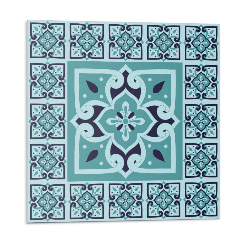 Kafelki samoprzylepne Wallfluent 50x50 cm Motyw kwiatowy w artystycznym ujęciu 4 szt.