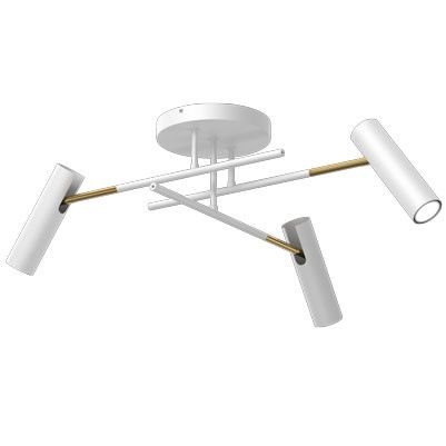 Lampa sufitowa wisząca Luminex Axion 3401 biały mat-złoty połysk minimalistyczna 3xGU10 x 8W 1 szt.