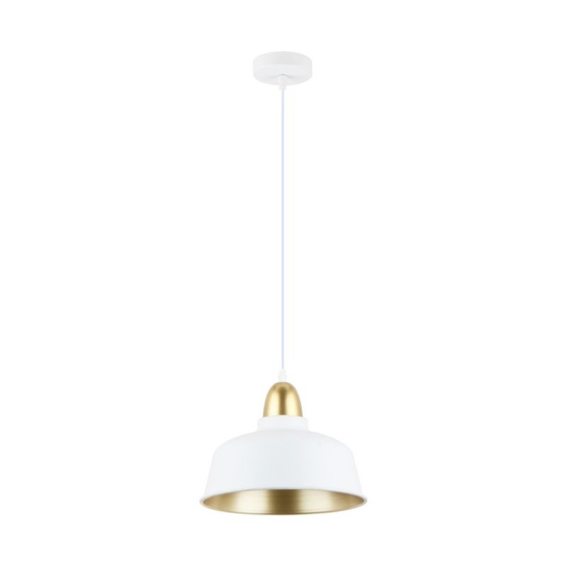 Lampa wisząca Zuma Line Mensa 7194 biało-złota nad stół 1xE27 x 40W 1 szt.