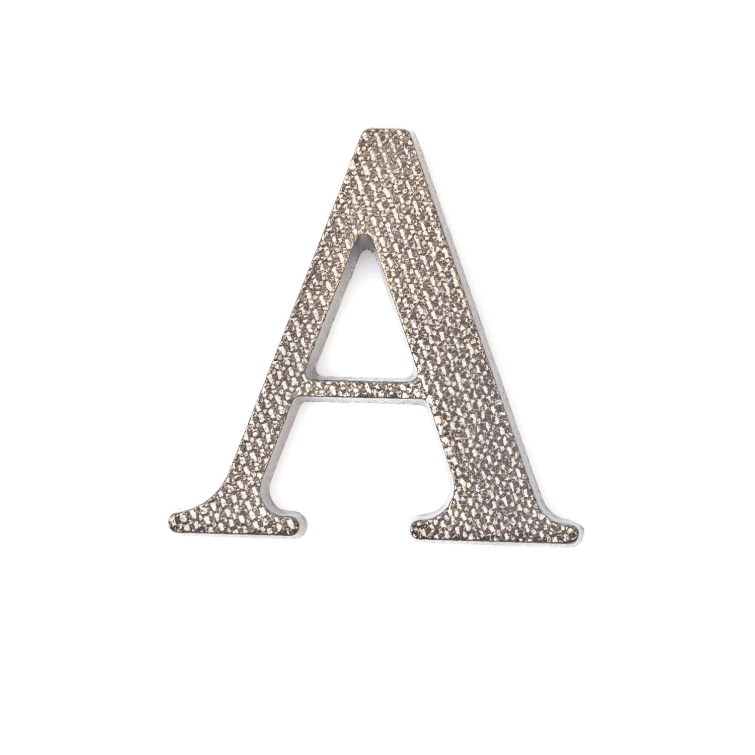Litera A aluminiowa 10 cm patyna