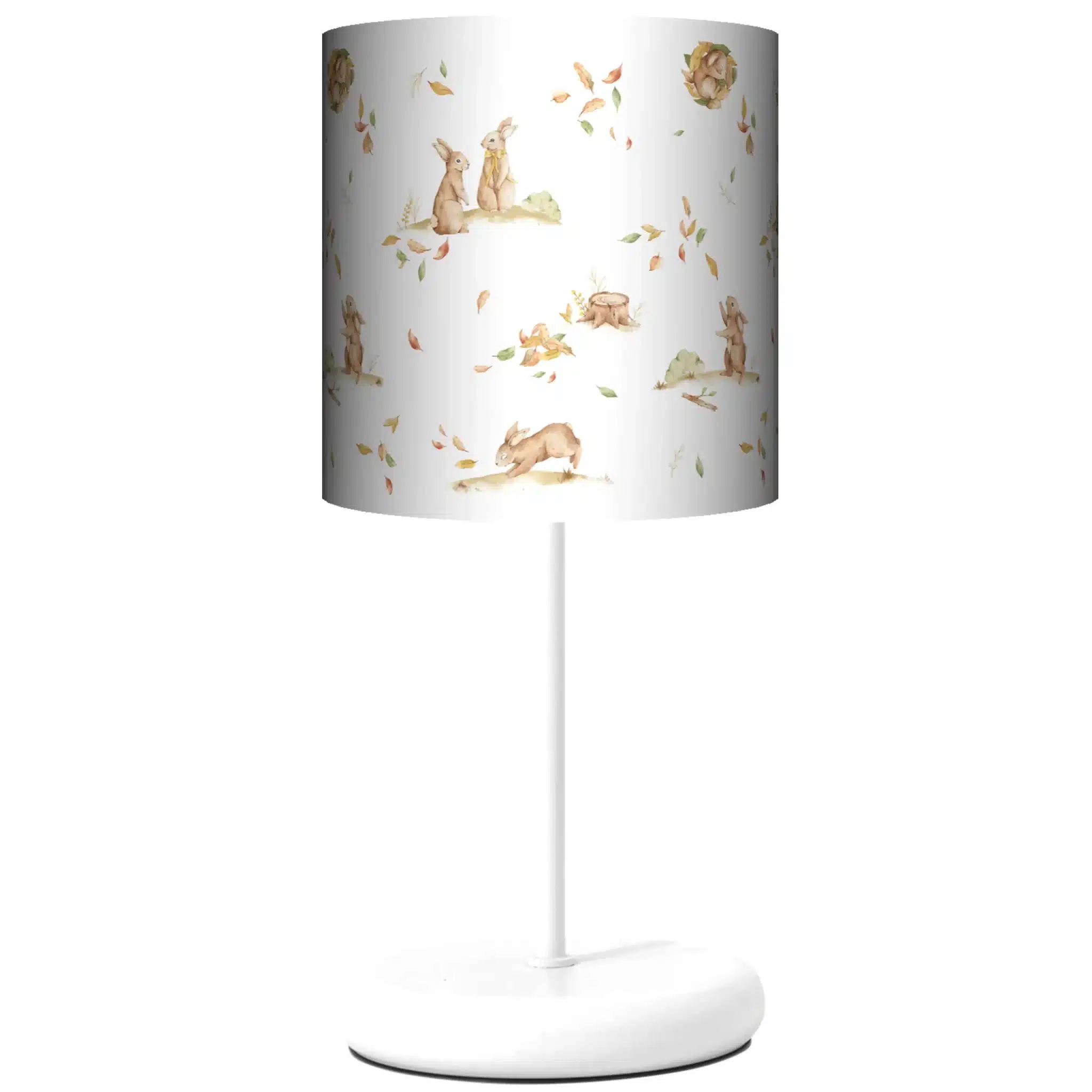 Lampa stojąca EKO Zajączki na bieli - kolor podstawy do wyboru FL