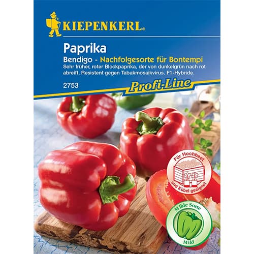 1 pac, Ardei gras Bendigo F1 - Semințe: Mod de ambalare: 1 pac