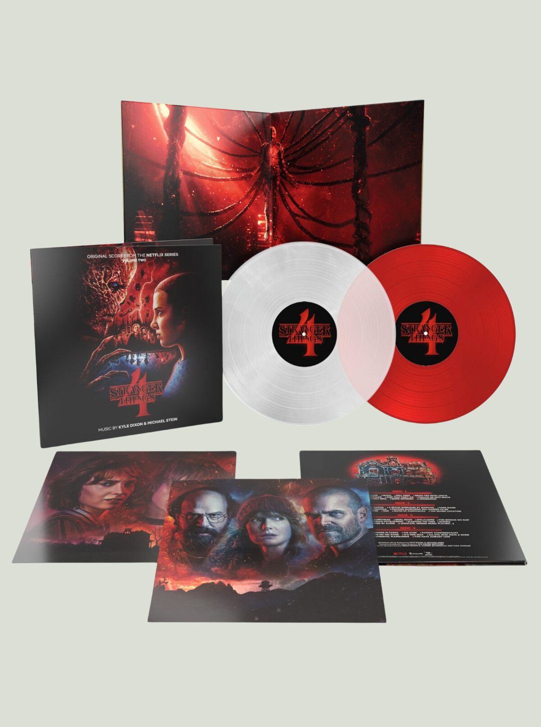 Płyta winylowa Muzyka Filmowa Stranger Things 4: Volume Two (Original Score From The Netflix Series) (Limited Edition) (Clear & Red Vinyl)