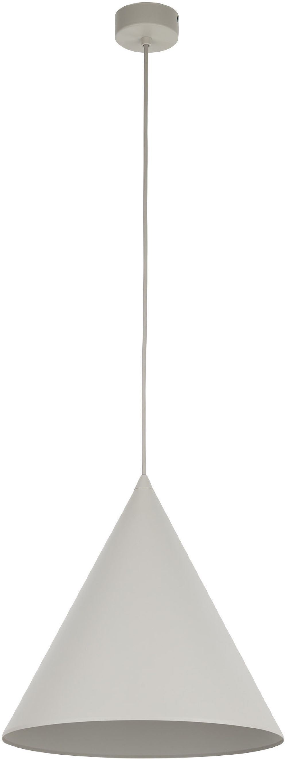 TK Lighting Cono lampa wisząca 1x15 W beżowa 10056