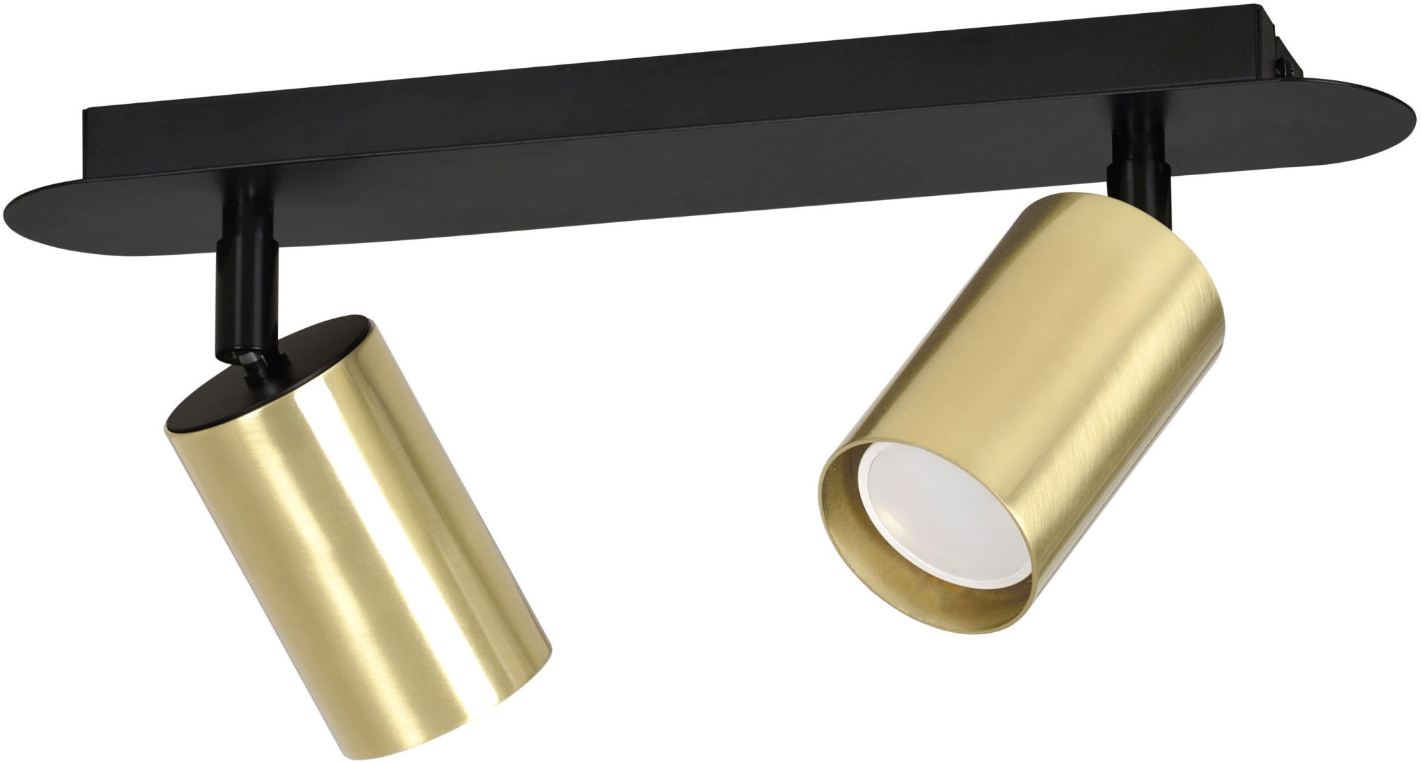 Emibig Zen lampa podsufitowa 2x8 W czarna-złota 622/2