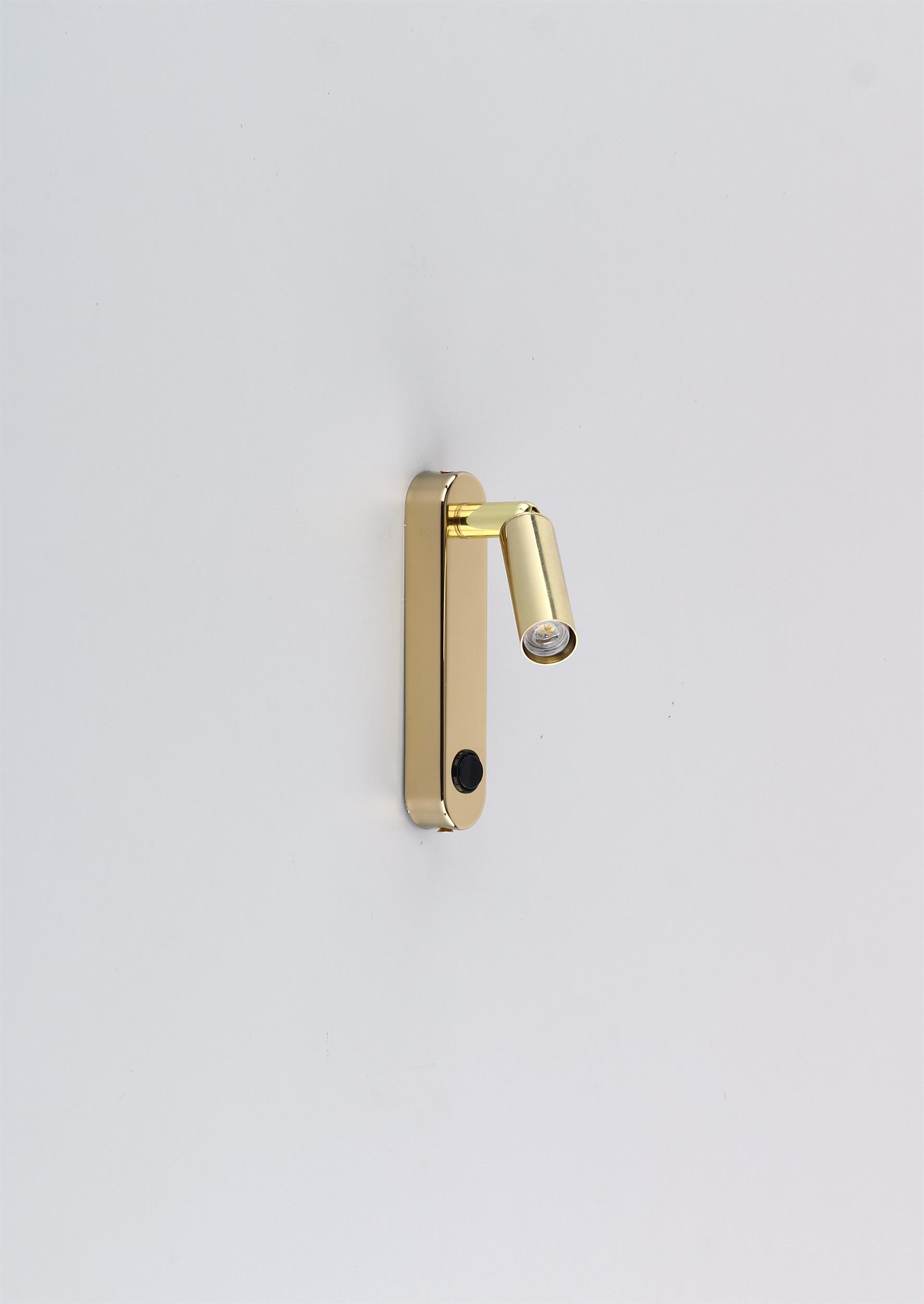 TK Lighting Enza Gold kinkiet 1x6W złoty 6624
