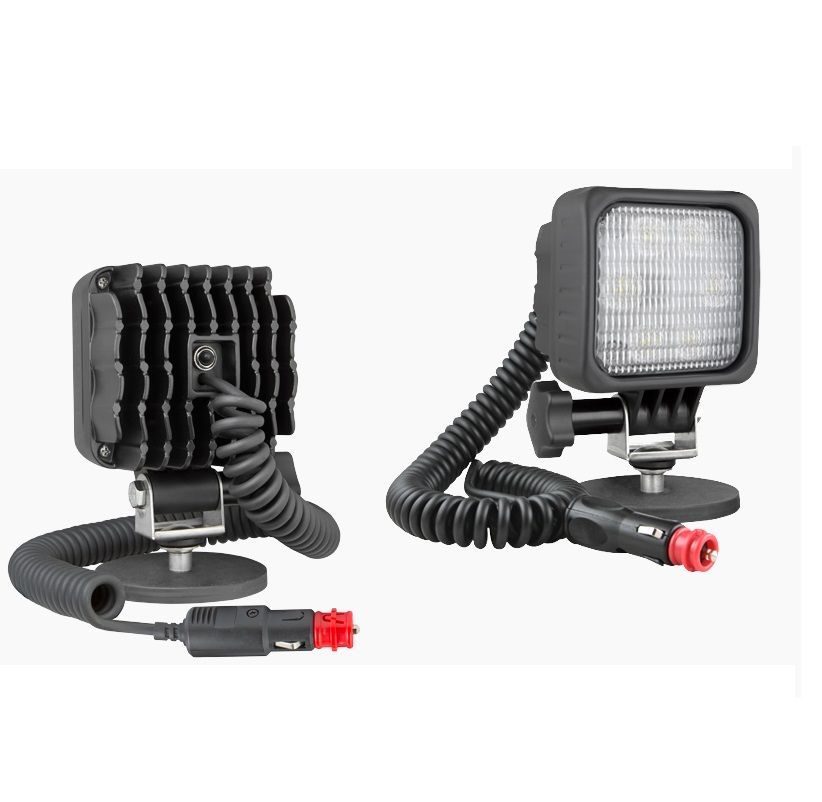 Lampa robocza LEDF 50° 2500lm z uchwytem magnetycznym, przewodem spiralnym wyłącznik LED6.49895 Wesem