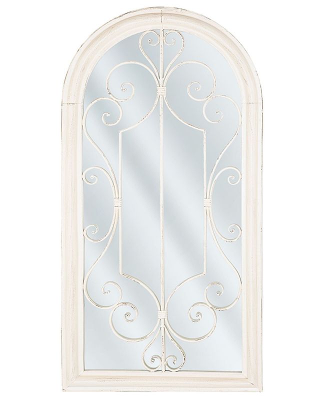 Lustro ścienne Campel 49 cm 97 cm Metal Kremowy 1 szt.