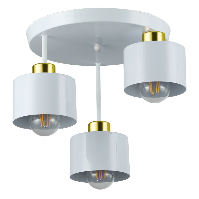 Kinkiet LED MasterLED Elza E27 fi33cm IP20 biały złoty x3 1 szt.