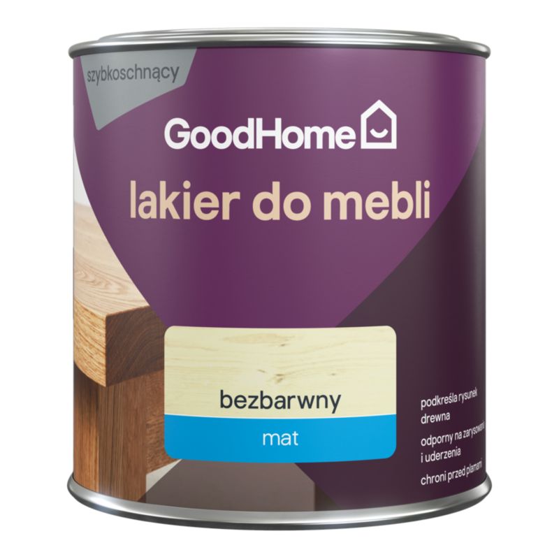 Lakier do mebli GoodHome bezbarwny mat 0,75 l