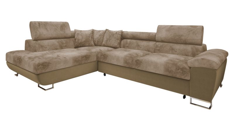Narożnik MIRJAN 24 do salonu Cotere Premium lewy cappuccino/beżowy/beżowy 1 szt.