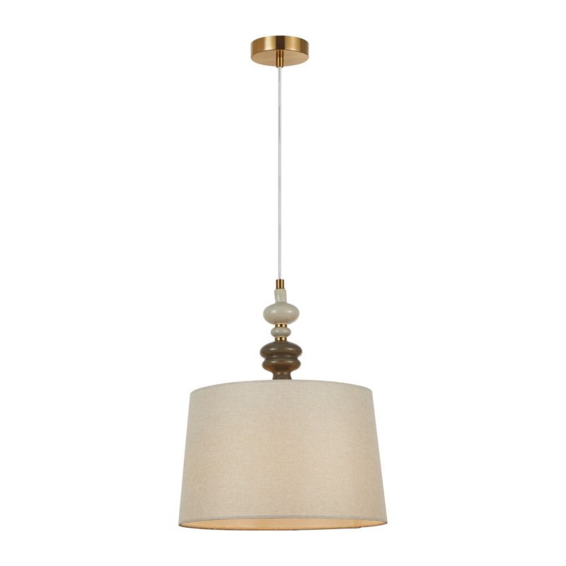 Lampa wisząca Italux Moren 9512 brąz antyczny-morelowy styl klasyczny 1xE27 x 60W 1 szt.