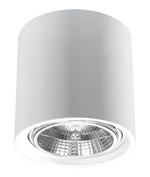 Oprawa sufitowa Sollux Lighting Kalu biały 1 x GU10 x 40W IP20 wym: 14 x 14 cm - 1 szt.
