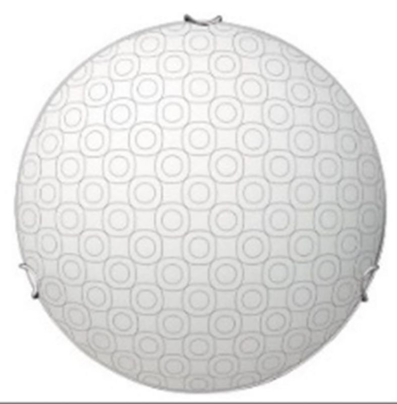 Plafon sufitowy nowoczesny Candellux Sesi chromowany biały 1 x E27 x IP20 wym: 9 x 30 x 30 cm - 1 szt.