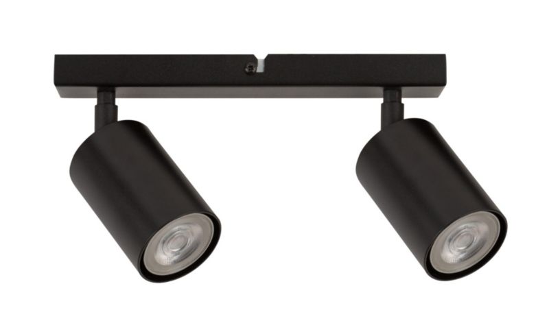 Lampa sufitowa wisząca Sigma Lighting Zoom 6668 czarna dekoracyjna 2xGU10 x 25W 1 szt.