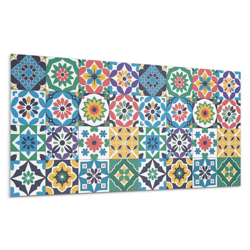 Panel samoprzylepny Wallfluent 120x60 cm Kratkowe wzory mozaikowe 1 szt.