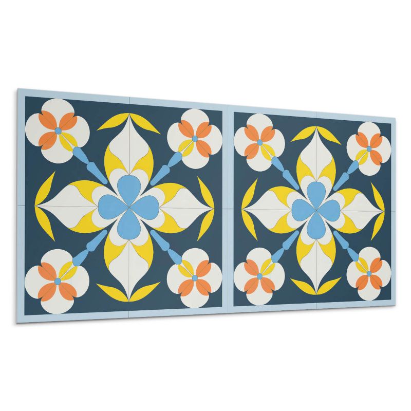 Panel samoprzylepny Wallfluent 100x50 cm Roślinny design 1 szt.