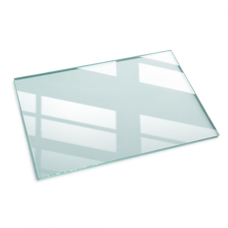 Szklany Blat Transparentny Wallfluent 120 x 80 cm Prostokątny 1 szt.