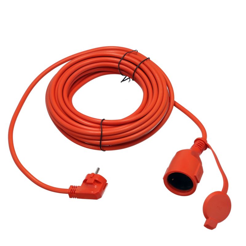 Przedłużacz HOROZ pomarańczowy Schuko 10 m 3x1,5 mm IP44 1 szt.
