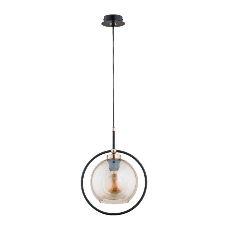 Lampa wisząca Alfa Seldi czarno-złota nowoczesna 1xE27 x 15W 1 szt.
