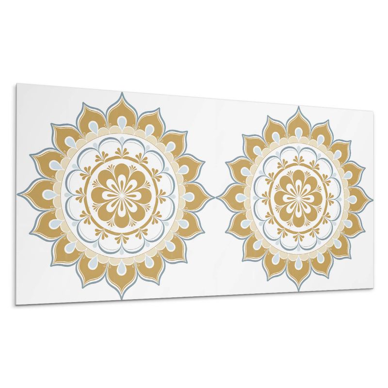 Kafelki samoprzylepne Wallfluent 40x20 cm Mandala z motywem kwiatowym i geometrycznym 10 szt.
