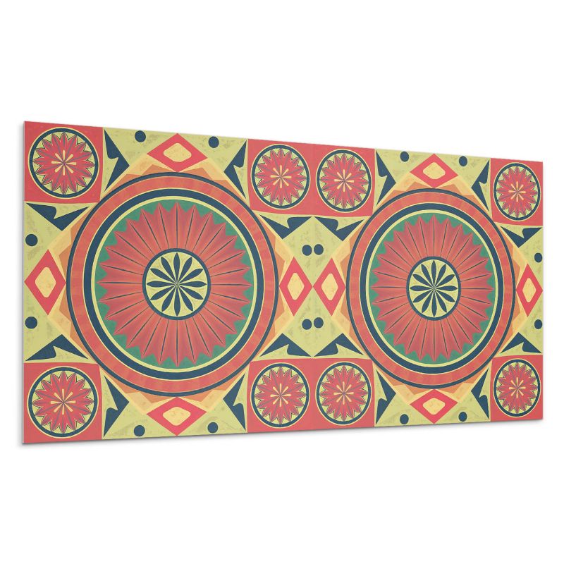 Panel samoprzylepny Wallfluent 100x50 cm Mandala w formie geometrycznych kształtów 1 szt.