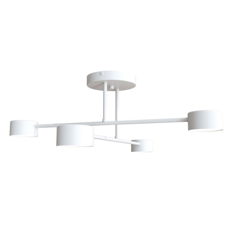 Lampa sufitowa Emibig Halo biała minimalistyczna 4xGX53 x 8W 1 szt.
