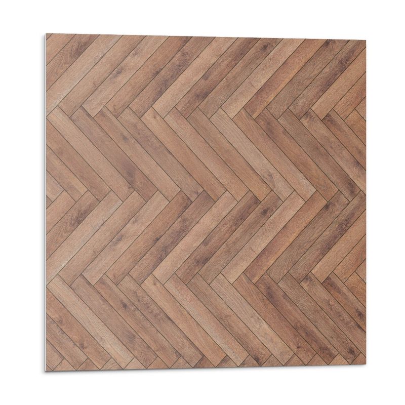 Kafelki samoprzylepne Wallfluent 30x30 cm Motyw jodełkowy z desek 9 szt.