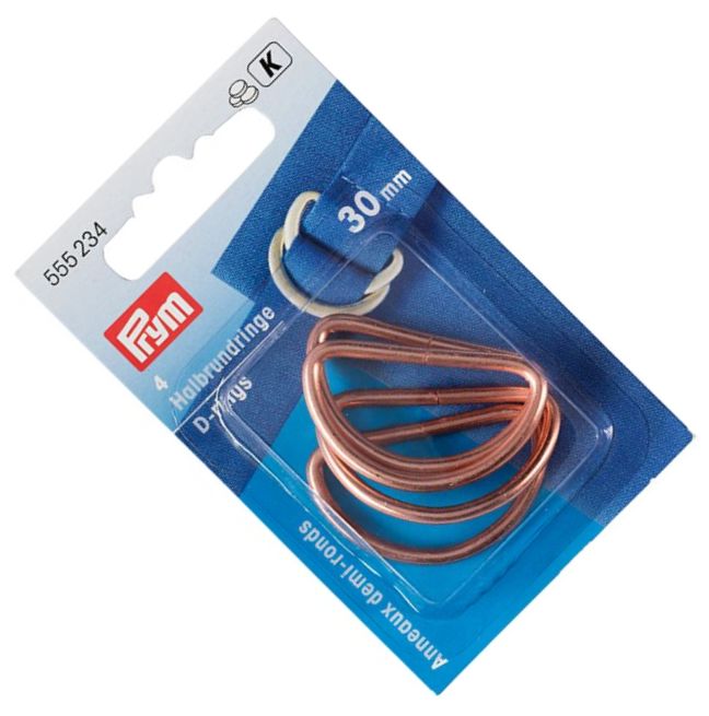 półkole metalowe 30mm miedziane 4szt PRYM 555234 #