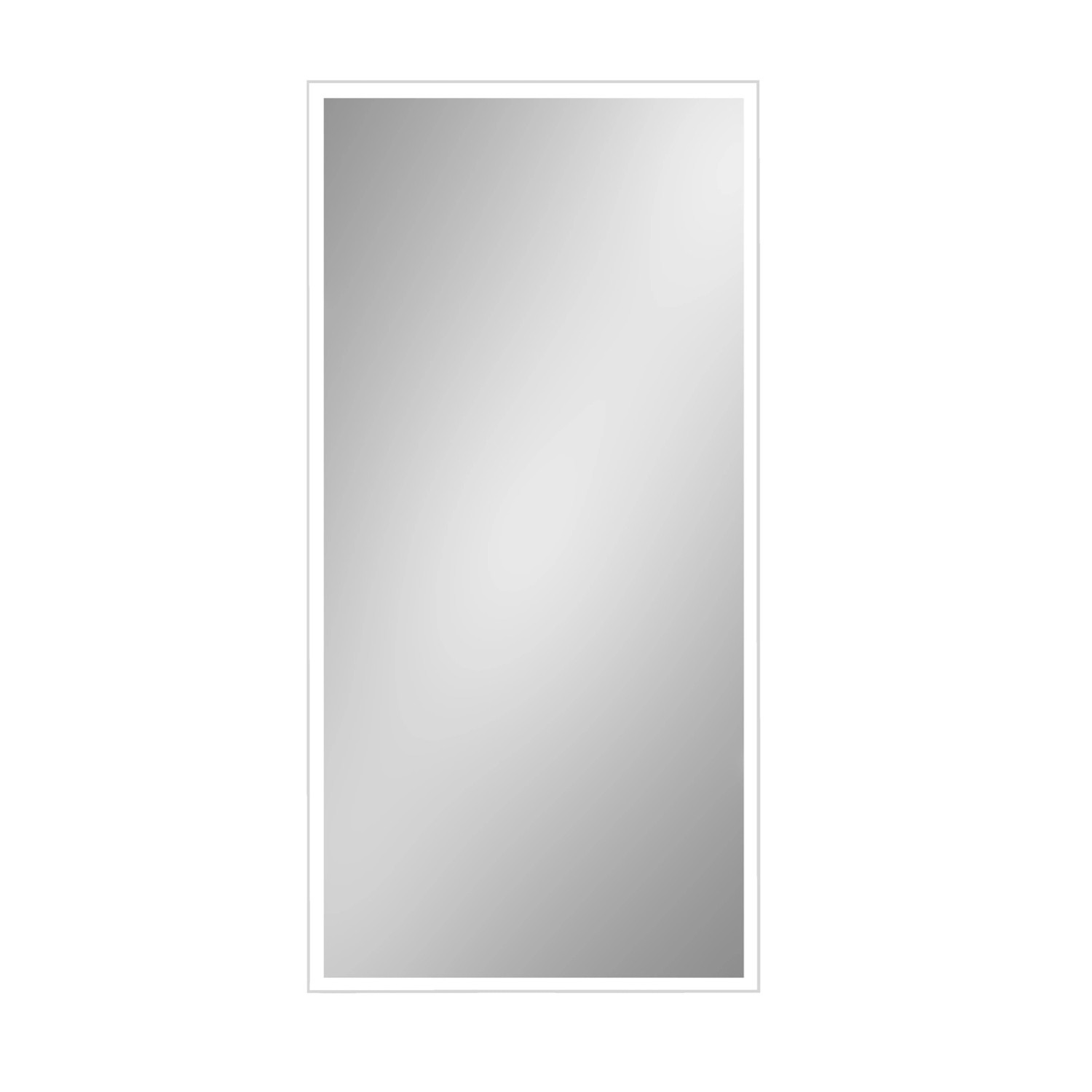 Lustro z LED Classic Line srebrna rama 65x120