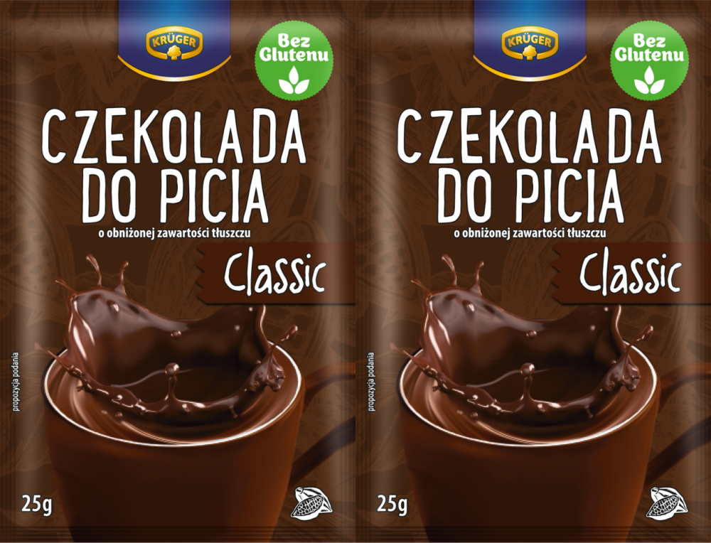2x Czekolada do picia Krüger Classic, 20 saszetek x 25g