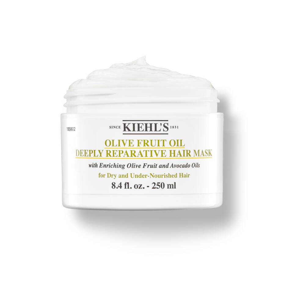 Kiehl's Olive Fruit Oil Deeply Reparative Hair Mask - Maska do włosów suchych i zniszczonych 250 ml Słoiczek