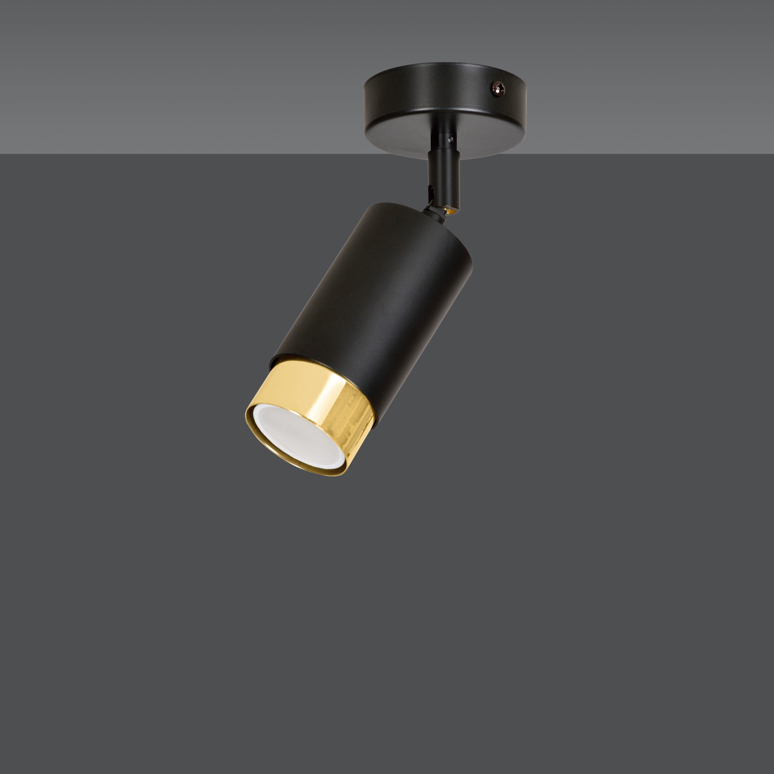 Emibig Hiro lampa podsufitowa 1x8 W czarna-złota 965/1