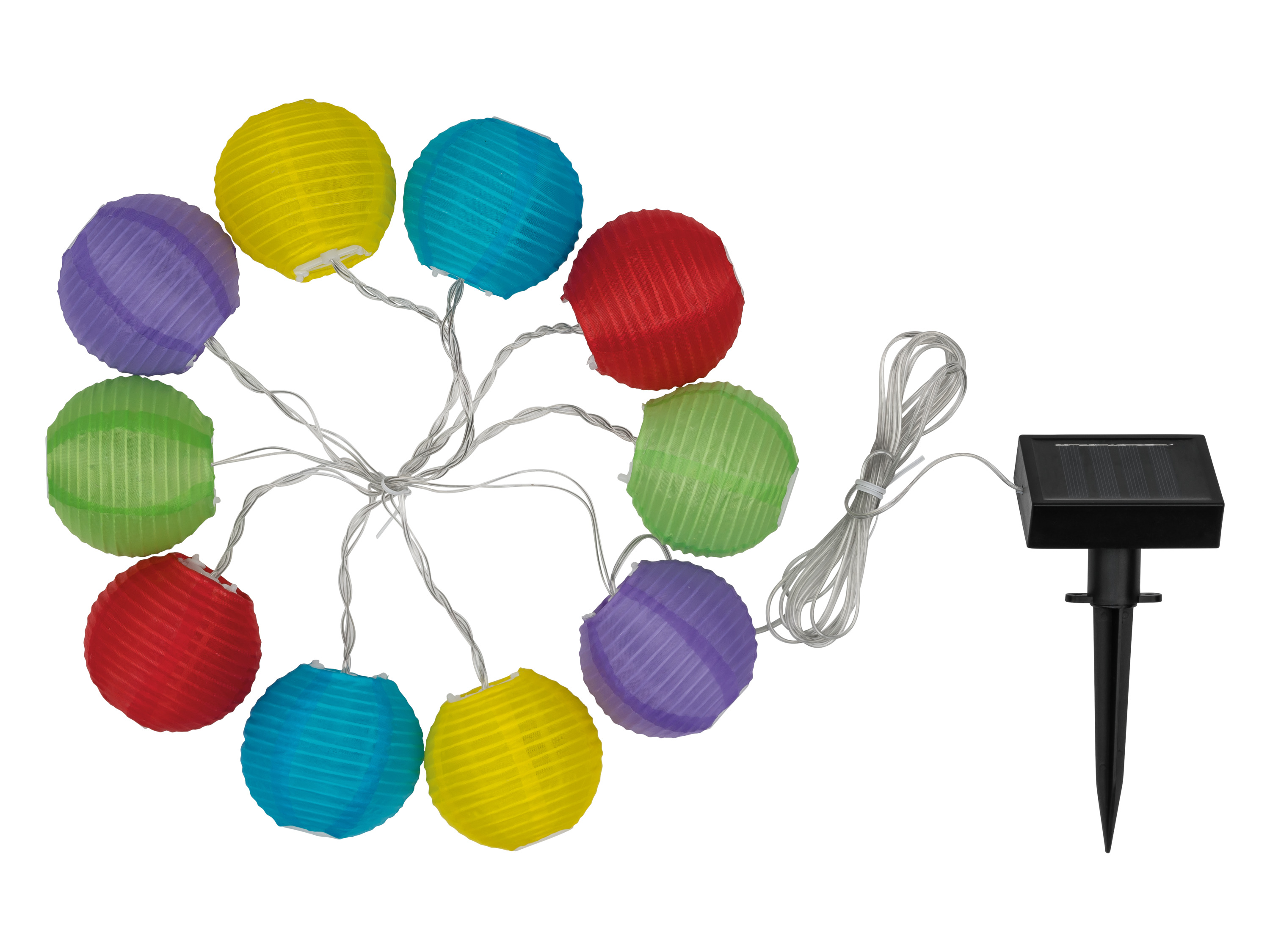 Livarno home Letnia girlanda solarna LED Lampion kolorowy