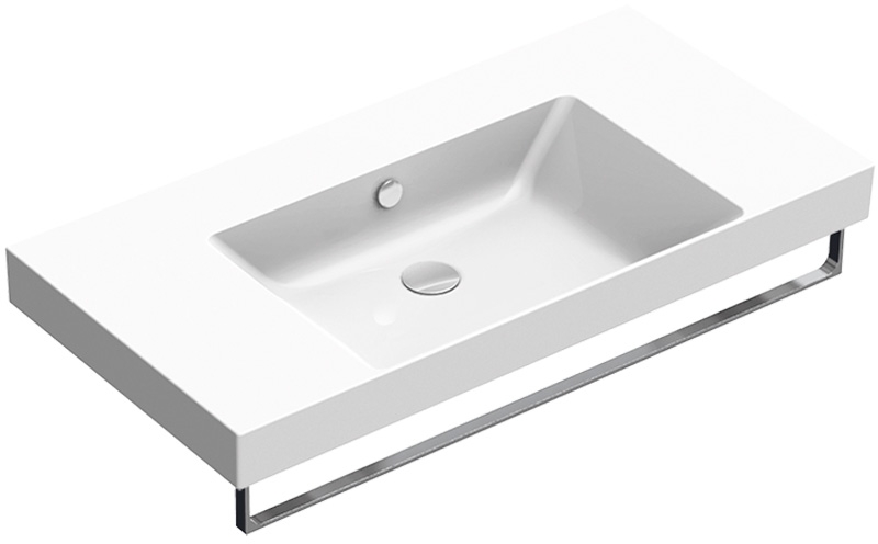 Darmowa Dostawa - Umywalka 100x50 cm prostokątna ścienna biała Catalano Zero 0121010001