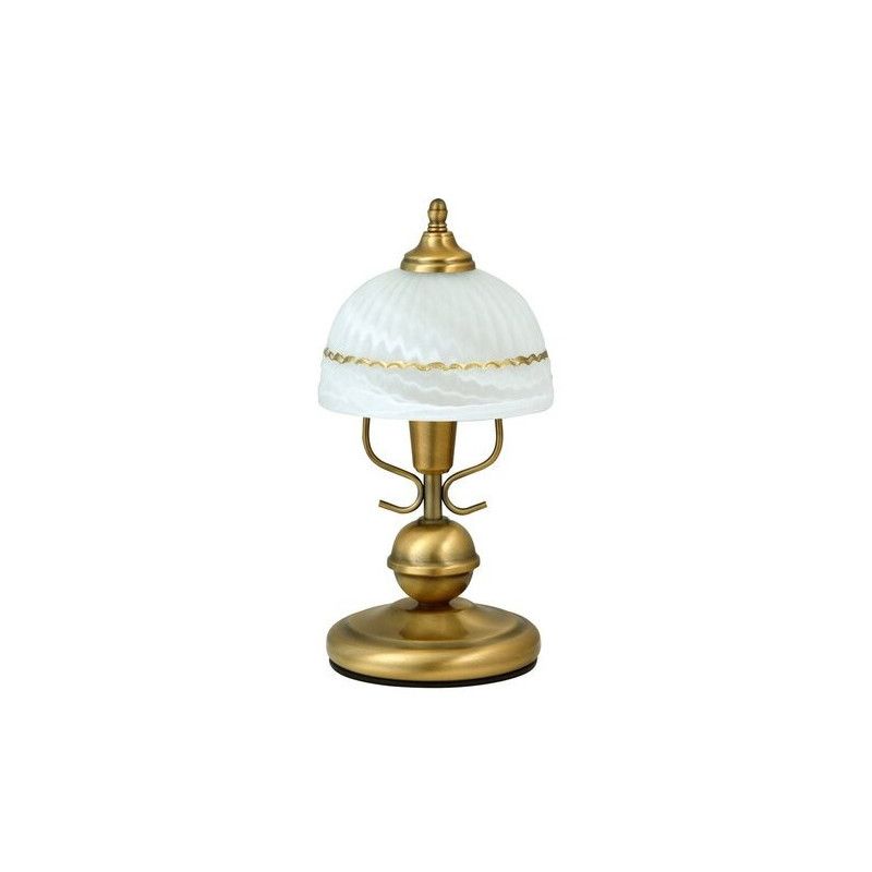 Lampka stołowa Rabalux Flossi biały i brąz 1 x E14 x 40W IP20 wym: 32 x 16 x 16 cm metal - 1 szt.