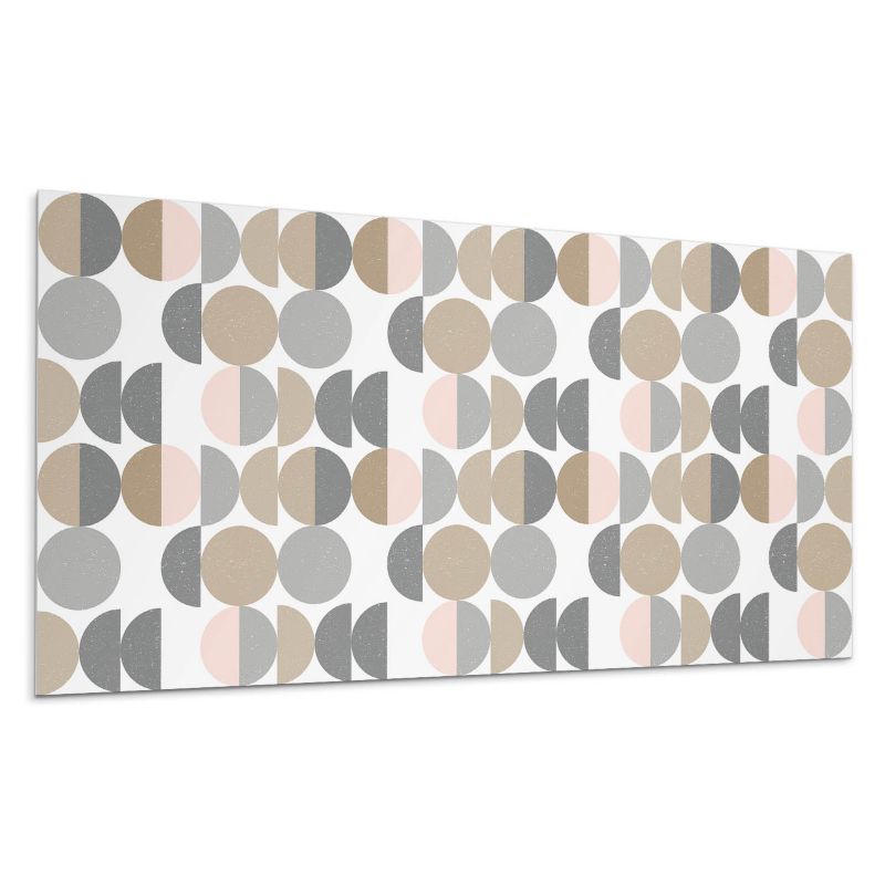 Panel samoprzylepny Wallfluent 120x60 cm Abstrakcyjna geometria okręgów i półokręgów 1 szt.