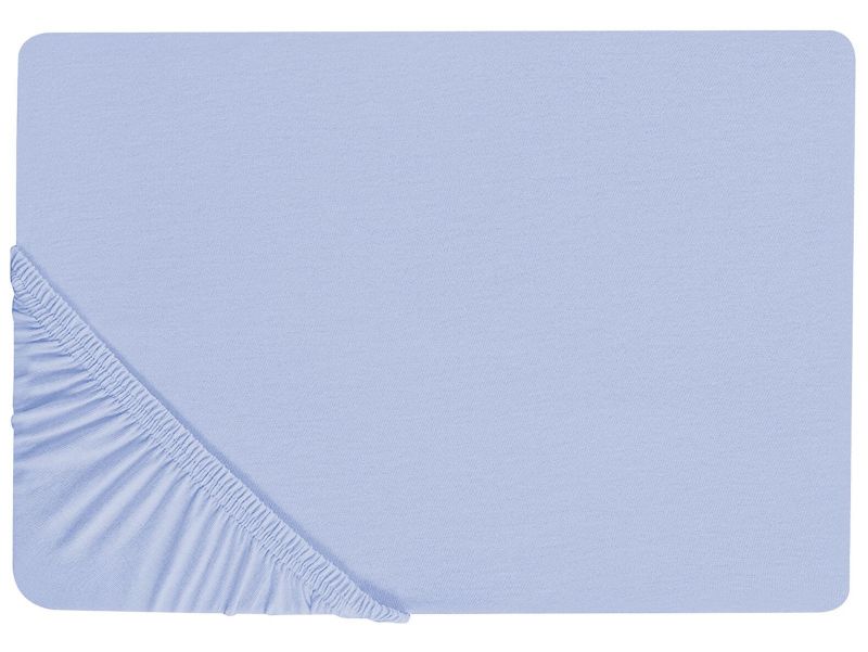 Prześcieradło z gumką Janbu Bawełna 180x200 cm Błękitny 1 szt.