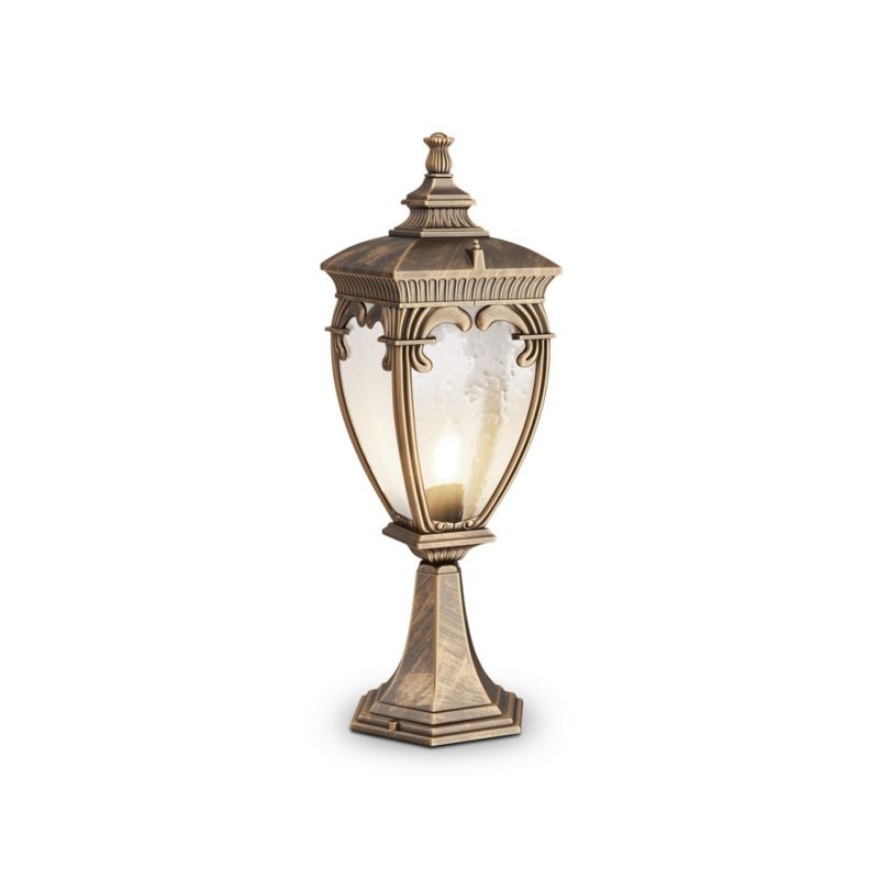 Lampa ogrodowa stojąca Maytoni Fleur brązowo-transparentna 1 x E27 x 60W IP44 wym: 48,5 x 48,5 x 15 cm - 1 szt.