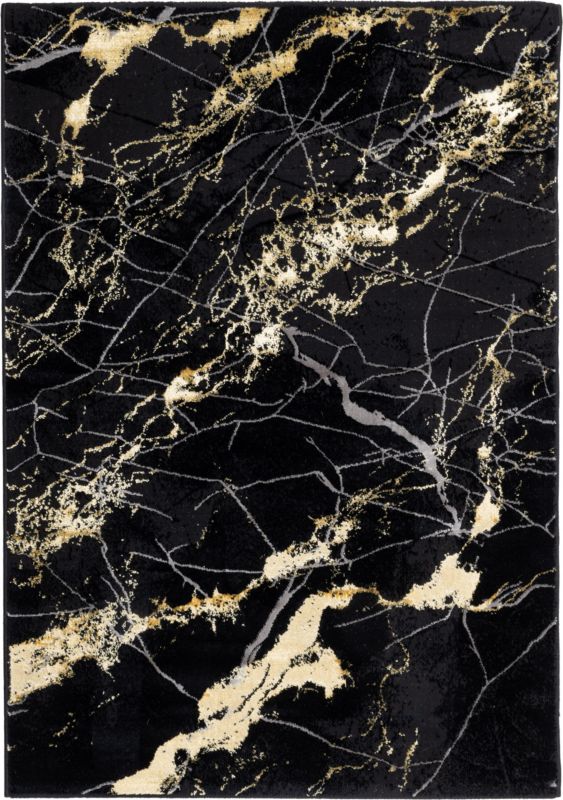 Dywan Multidecor Creation 80 x 150 cm marmur czarno-złoty 1 szt.
