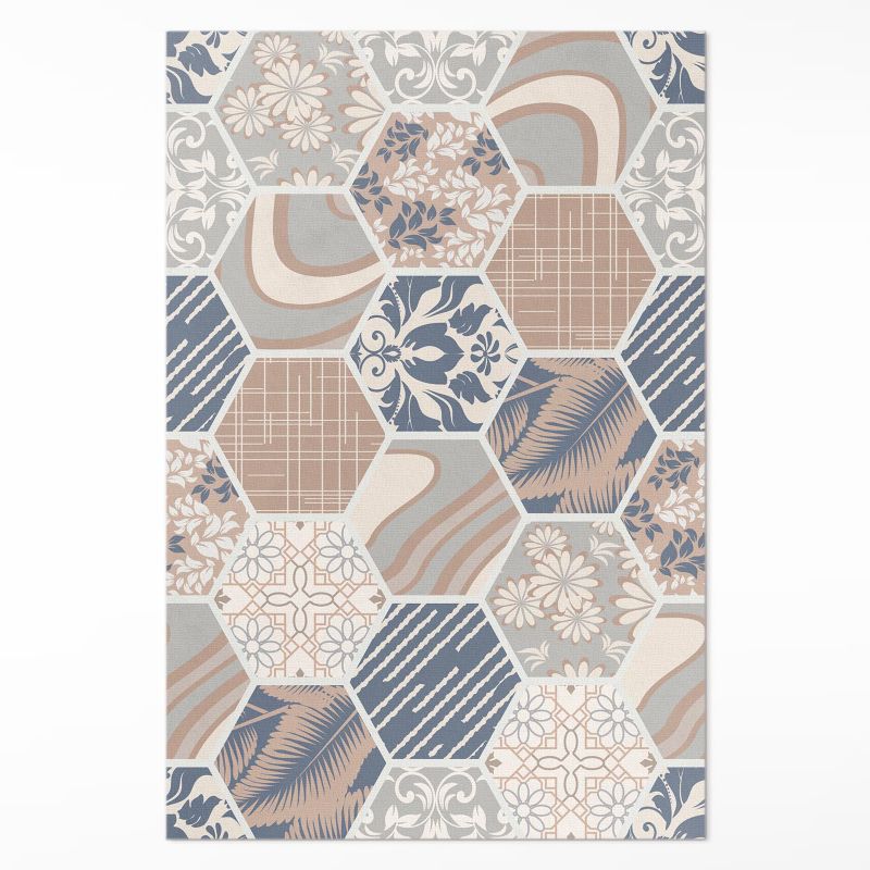 Ozdobny Dywan Winylowy Wallfluent 120x180 cm Hawajskie hexagony 1 szt.
