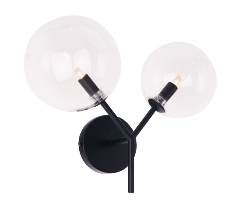 Kinkiet ścienny Maxlight Lollipop czarny 2 x G9 x IP20 wym: 30 x 35 x 23 cm - 1 szt.