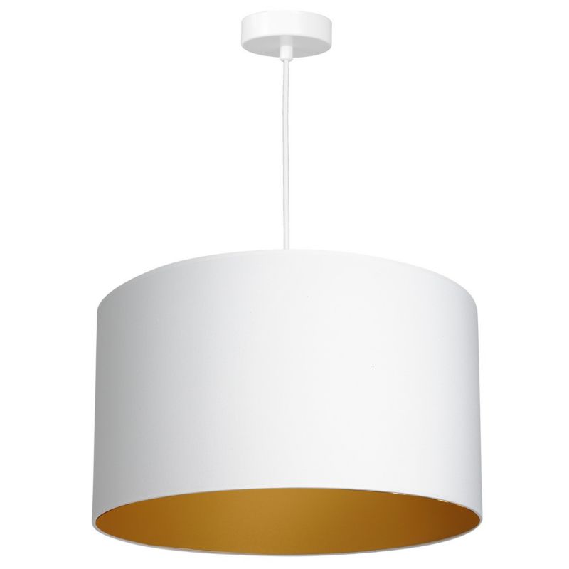 Lampa wisząca Luminex Arden biały matowa-złota wym: 120 x 40 x 40 cm 1xE27 x 15W 1 szt.