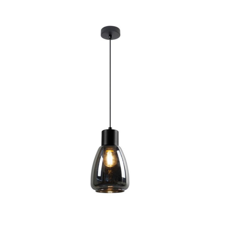 Lampa sufitowa Candellux Moldo czarna wym: 120 x 12 x 12 cm 1xE27 x 40W metal 1 szt.