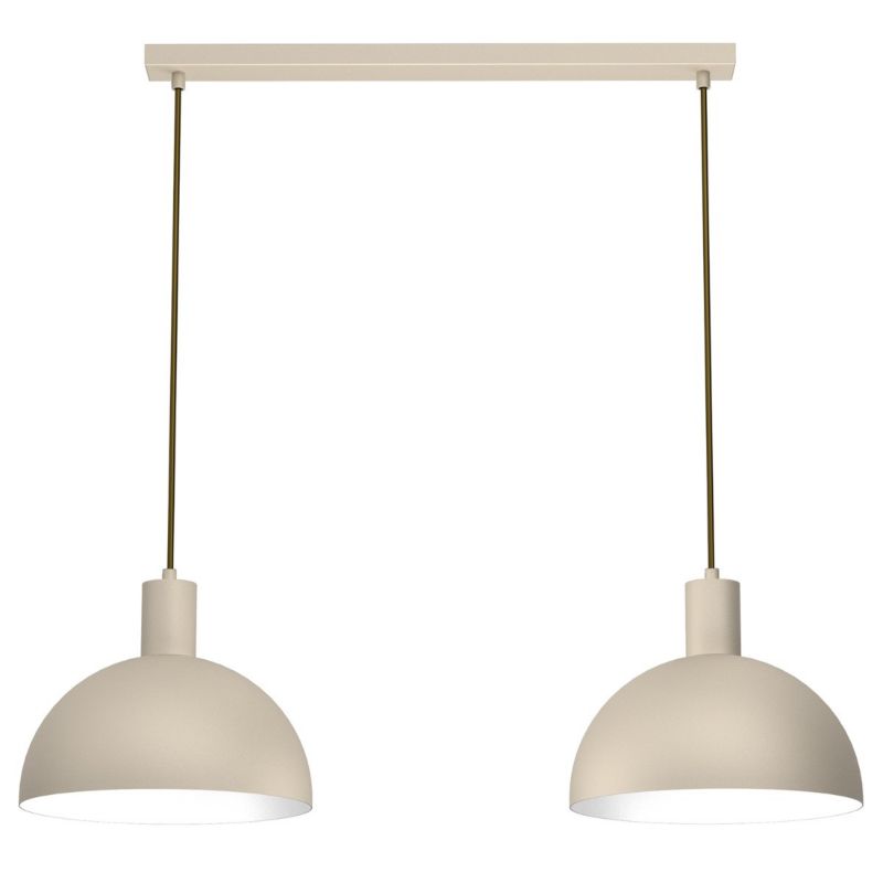 Lampa wisząca Luminex Handa kremowo-złota podwójna 2xE27 x 15W 1 szt.