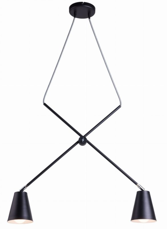 Lampa wisząca Aldex Arte 8916 czarno-biała 90 cm szerokości 2xE27 x 15W 1 szt.