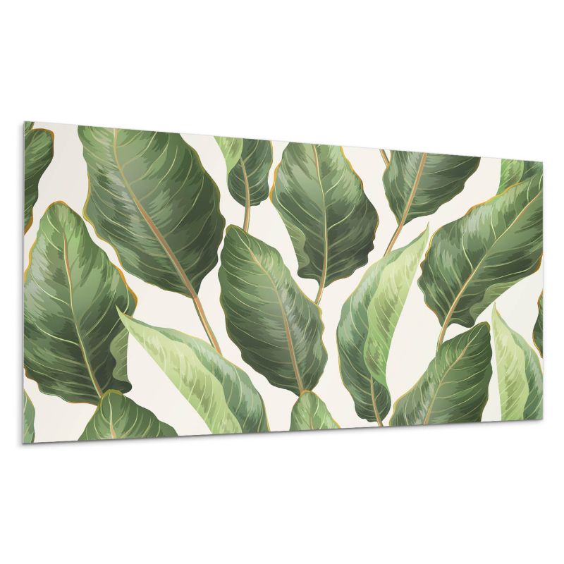 Kafelki samoprzylepne Wallfluent 60x30 cm Liście w egzotycznym wydaniu 6 szt.