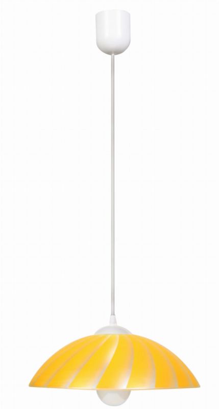 Lampa wisząca Candellux Kamila biało-żółta wym: 70 x 34 x 34 cm 1xE27 x 60W 1 szt.