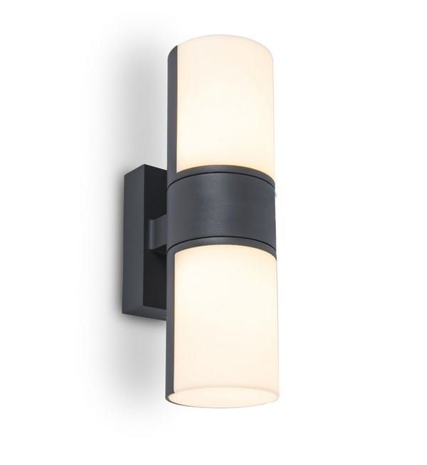 Kinkiet ścienny zewnętrzny Lutec Cyra antracytowo-biały LED 15W 3000K 1000lm IP54 wym: 12 x 24,5 x 7,8 cm aluminium - 1 szt.