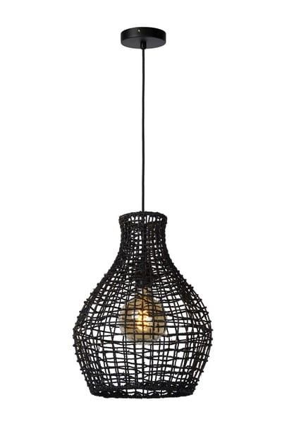 Lampa sufitowa wisząca Lucide Alban 1518 czarna szerokość 35 cm 1xE27 x 40W 1 szt.
